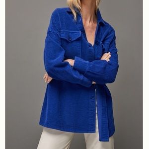 Anthro Corduroy Shirt Jacket